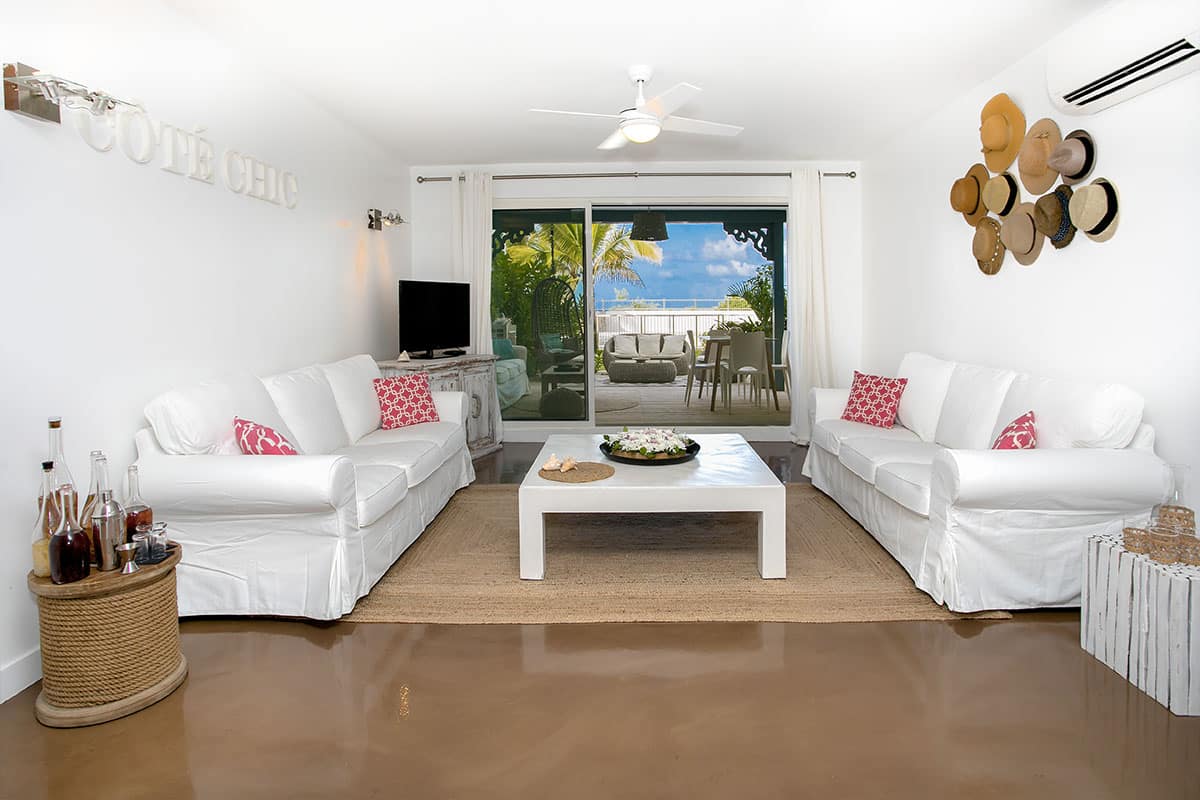 Côte Chic - Beach House rental in Orient Beach, Saint-Martin - Living Room