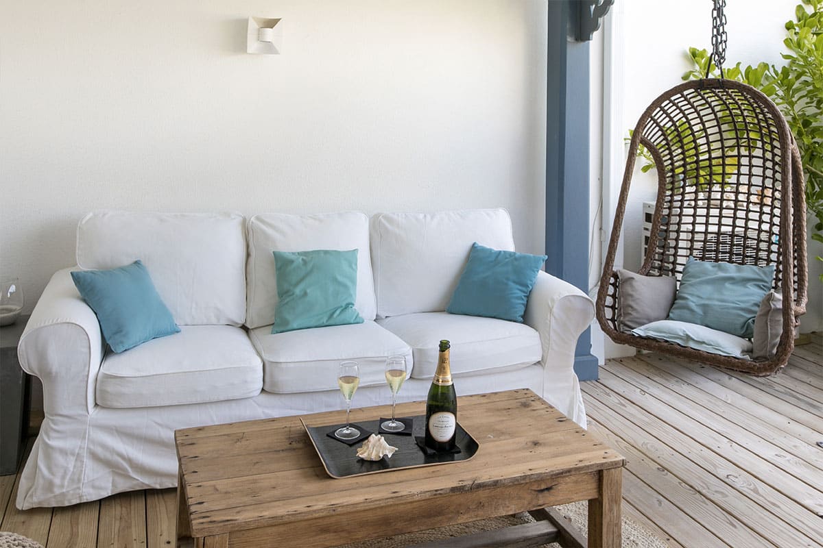 Côte Chic - Beach House rental in Orient Beach, Saint-Martin - Living Room Terrace