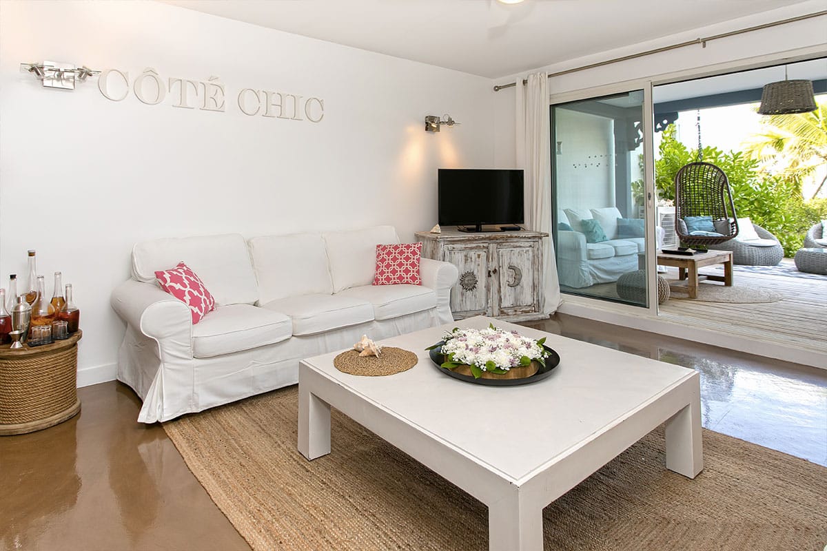 Côte Chic - Beach House rental in Orient Beach, Saint-Martin - Living Room