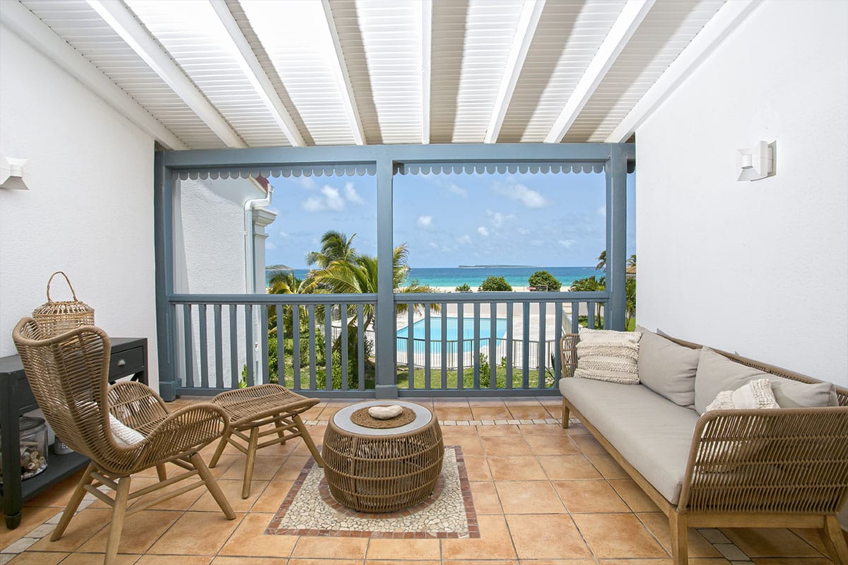 Côte Chic - Beach House rental in Orient Beach, Saint-Martin - Master Bedroom Terrace